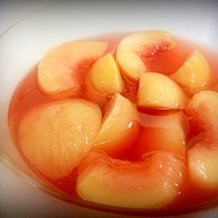 ピンクの桃のコンポート レシピ 作り方 By マダムryo 楽天レシピ ピンクの桃のコンポート レシピ 作り方 By マダムryo 楽天レシピ